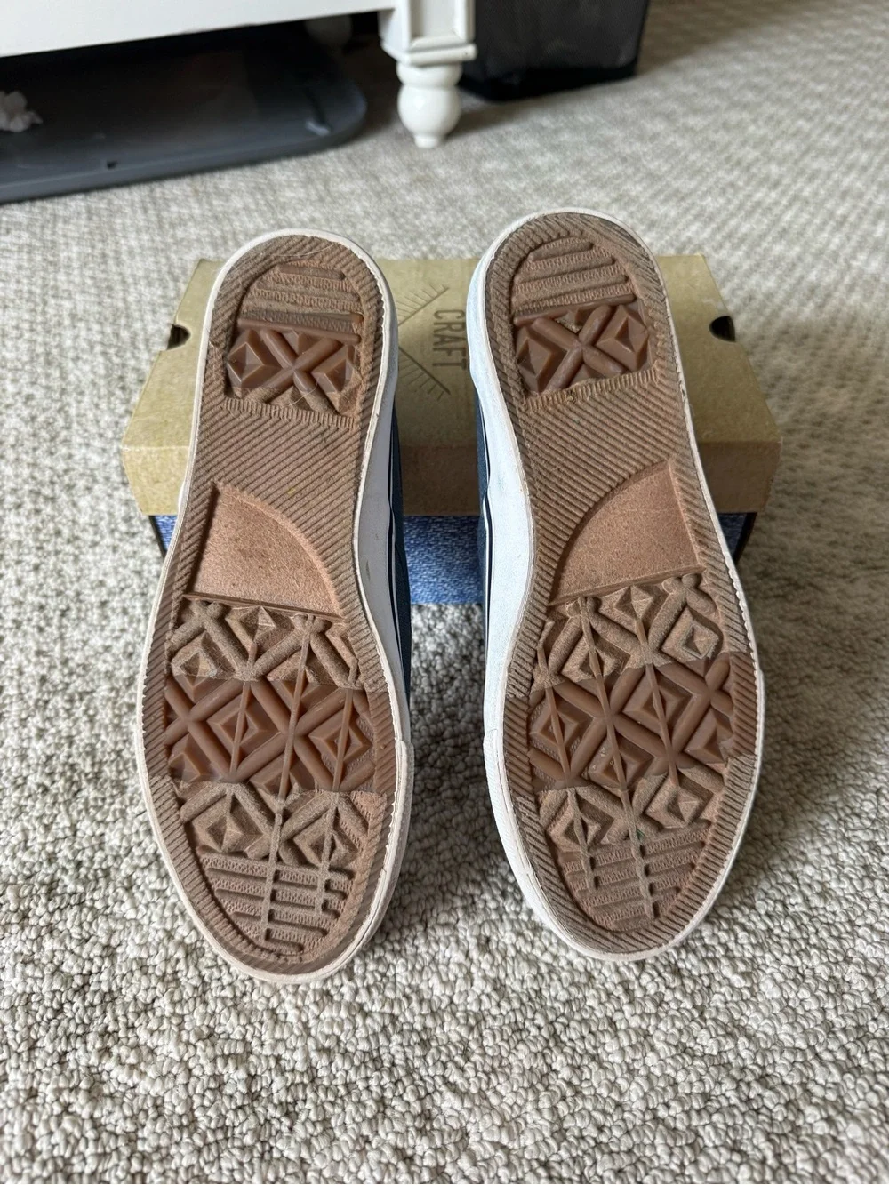 True Craft Navy Canvas Slip-On Flats